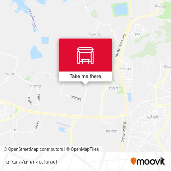 נוף הרים/היובלים map