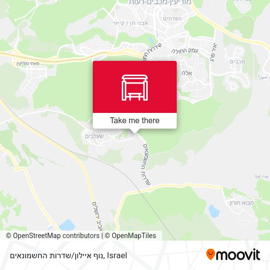 נוף איילון/שדרות החשמונאים map