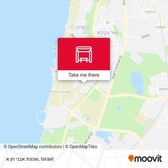שכונת אבני חן א map