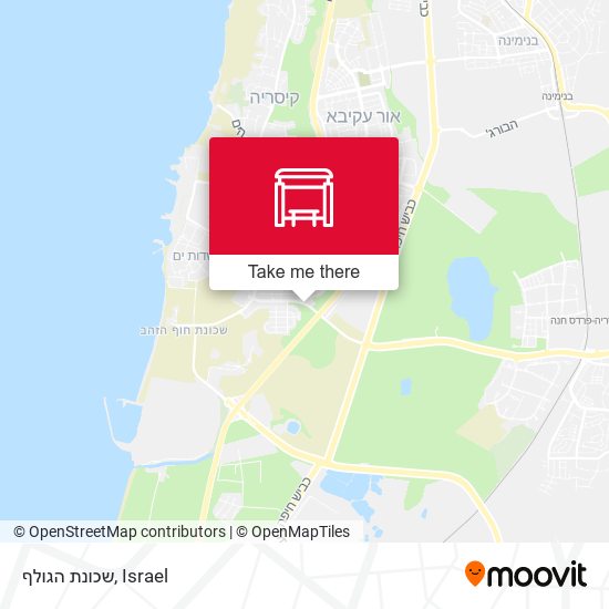 שכונת הגולף map