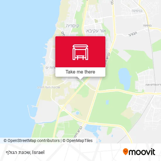 Карта שכונת הגולף
