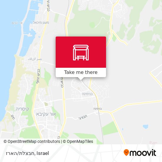 חבצלת/הארז map