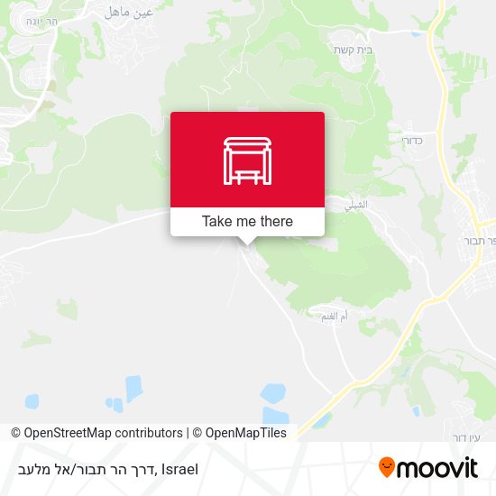 דרך הר תבור/אל מלעב map