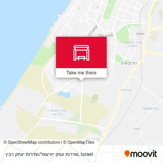 שדרות עמק יזרעאל / שדרות יצחק רבין map