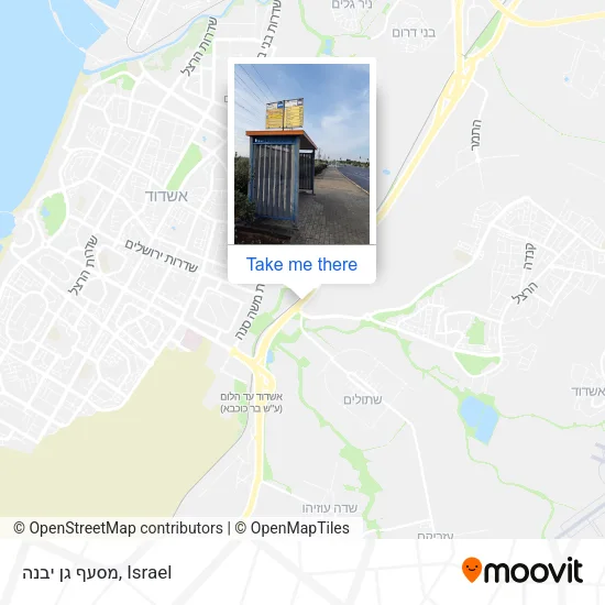 Карта מסעף גן יבנה
