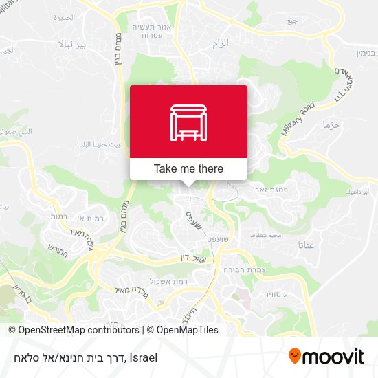 דרך בית חנינא/אל סלאח map