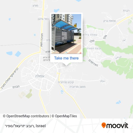 רובע יזרעאל/ספיר map