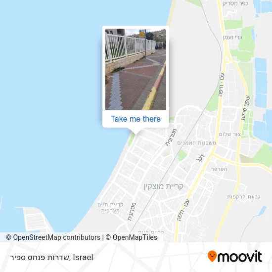 Карта שדרות פנחס ספיר
