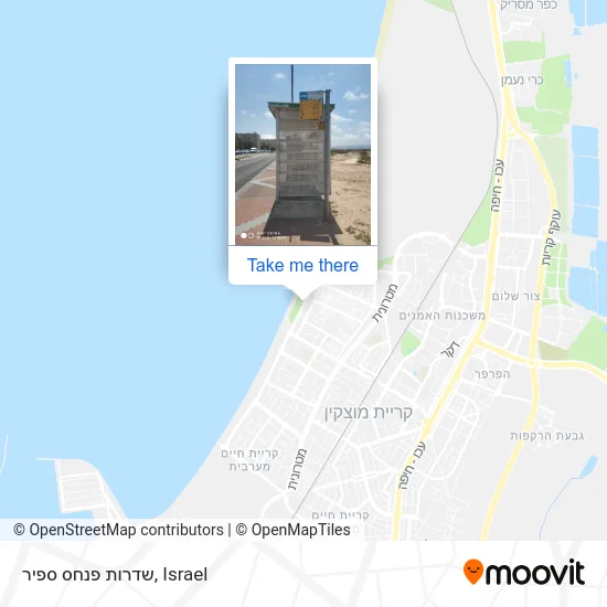 Карта שדרות פנחס ספיר