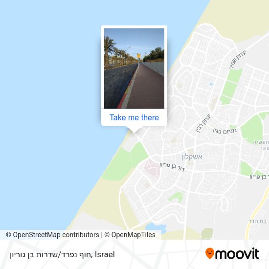 חוף נפרד/שדרות בן גוריון map