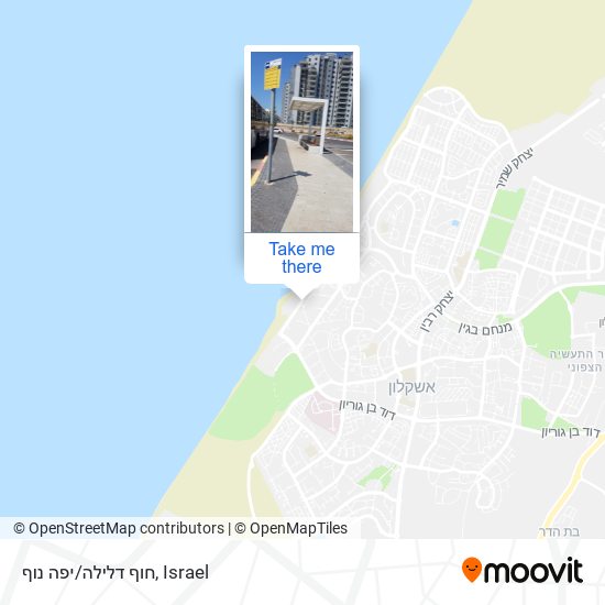 חוף דלילה/יפה נוף map