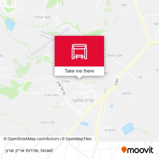 Карта שדרות אריק שרון