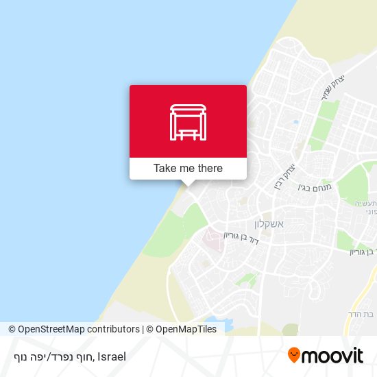 חוף נפרד/יפה נוף map