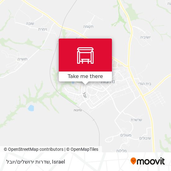 שדרות ירושלים/יובל map