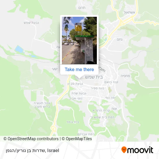 Карта שדרות בן גוריון/הגפן