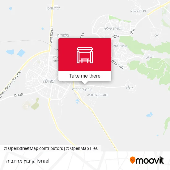 Карта קיבוץ מרחביה