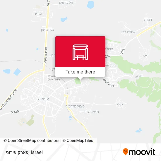 Карта פארק עירוני