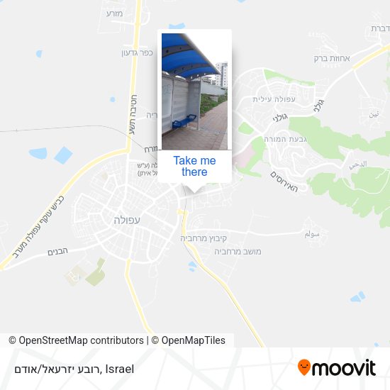 רובע יזרעאל/אודם map