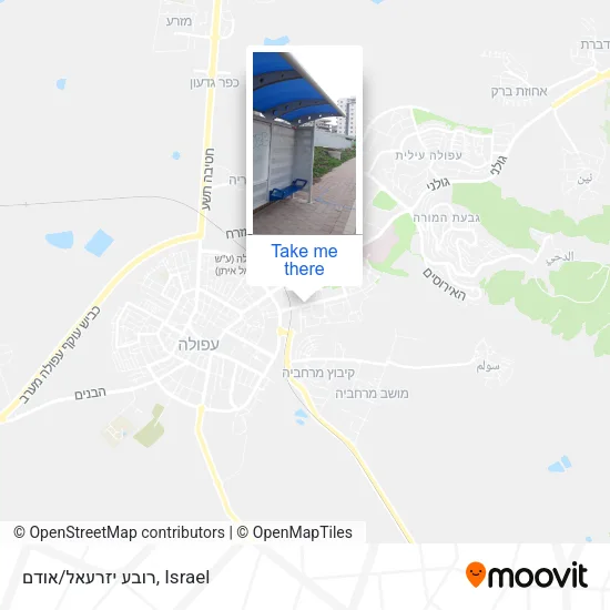 Карта רובע יזרעאל/אודם