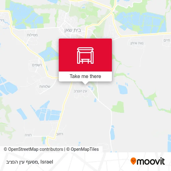 Карта מסעף עין הנציב