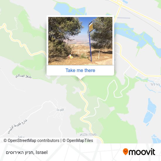 חניון האירוסים map