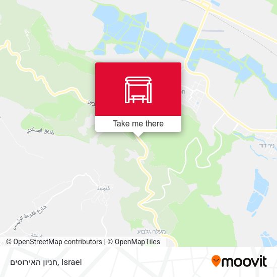 חניון האירוסים map