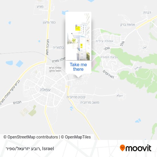 רובע יזרעאל/ספיר map