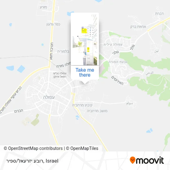 Карта רובע יזרעאל/ספיר