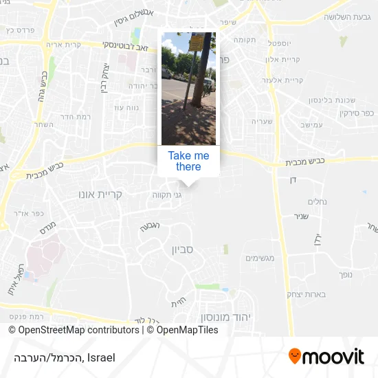 Карта הכרמל/הערבה