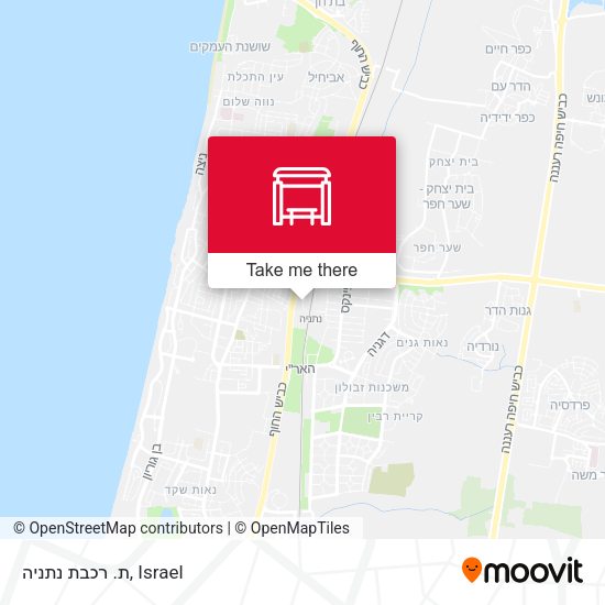 ת. רכבת נתניה map