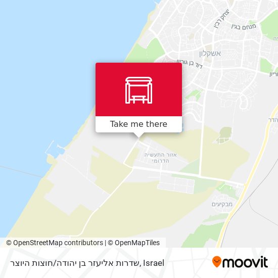 Карта שדרות אליעזר בן יהודה / חוצות היוצר