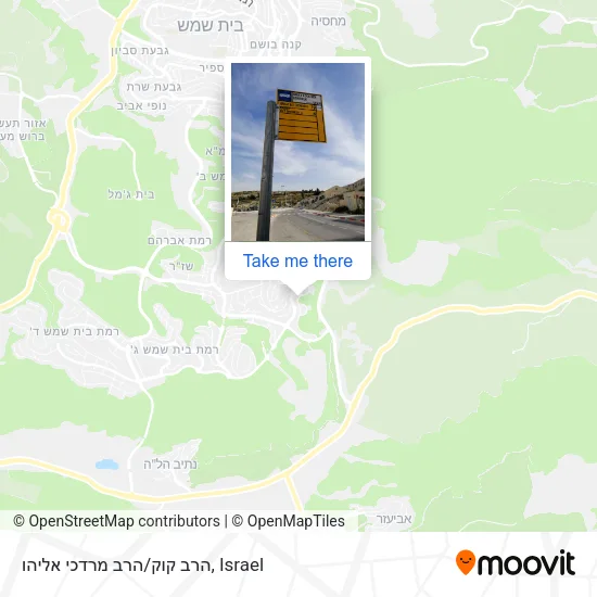 הרב קוק/הרב מרדכי אליהו map