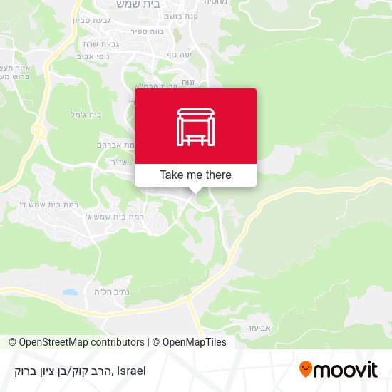 הרב קוק/בן ציון ברוק map