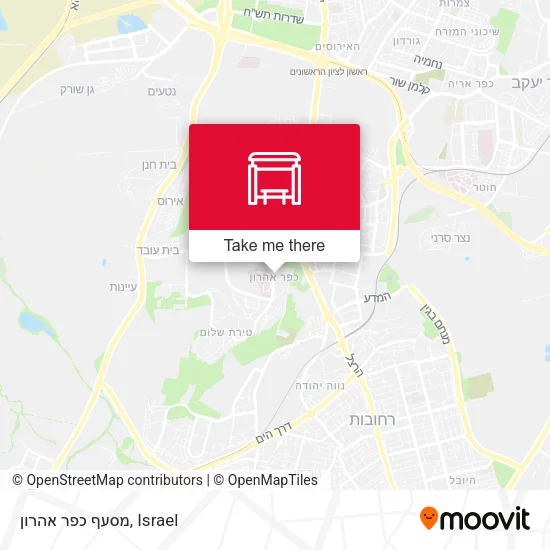 Карта מסעף כפר אהרון