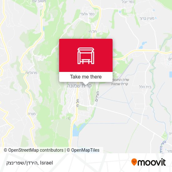 הירדן/שפרינצק map