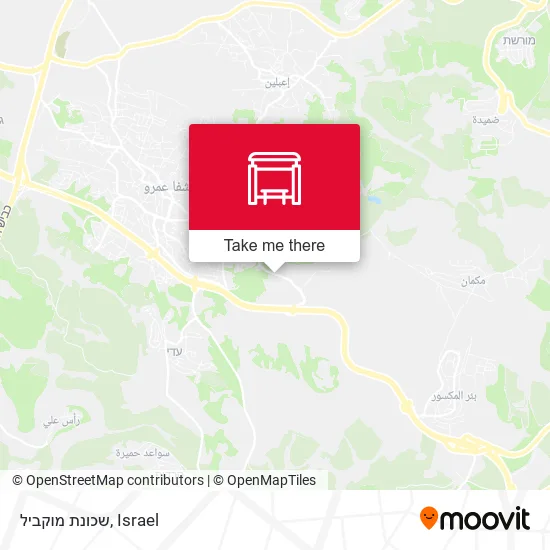 Карта שכונת מוקביל