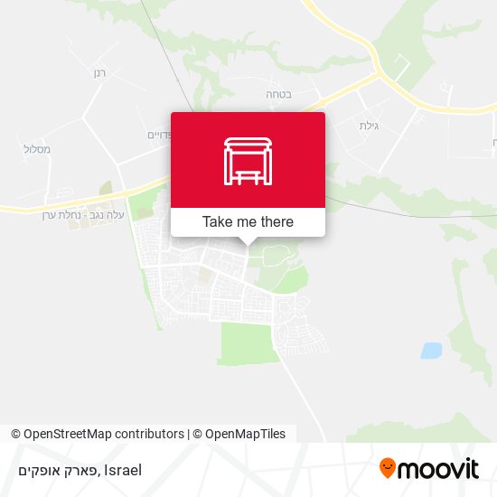 פארק אופקים map