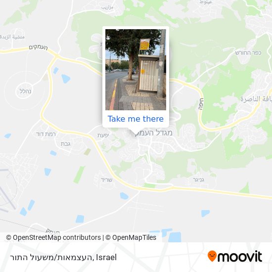 העצמאות/משעול התור map