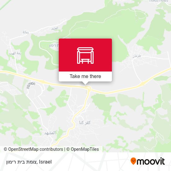 צומת בית רימון map