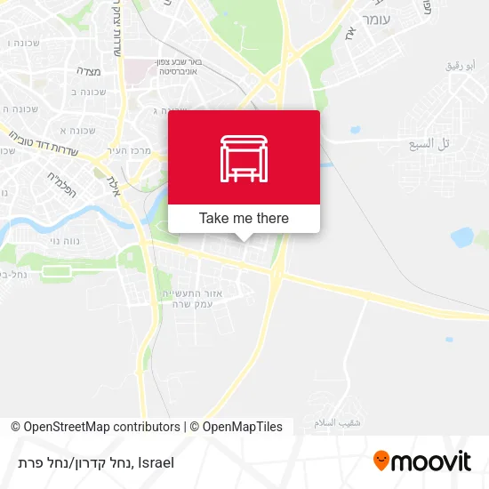 Карта נחל קדרון/נחל פרת