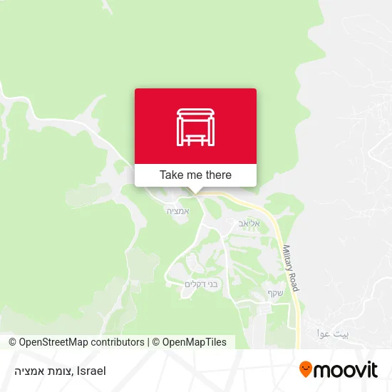 Карта צומת אמציה