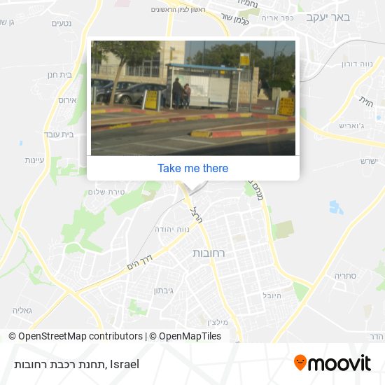 תחנת רכבת רחובות map