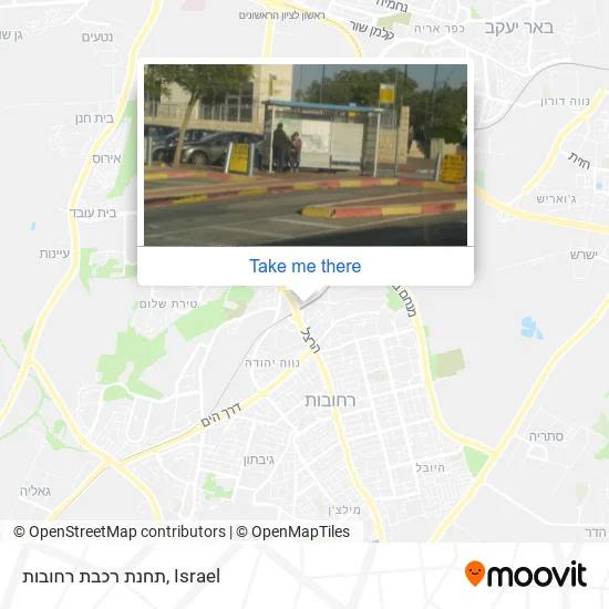 Карта תחנת רכבת רחובות