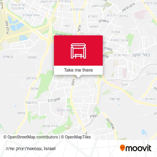 עצמאות/יצחק שדה map