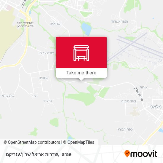 שדרות אריאל שרון/עזריקם map