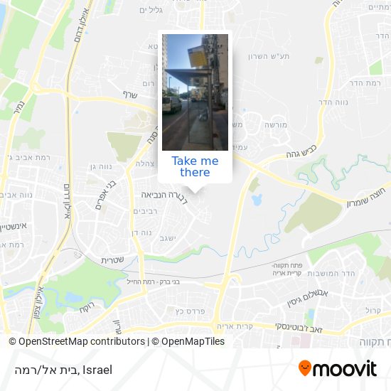 בית אל/רמה map