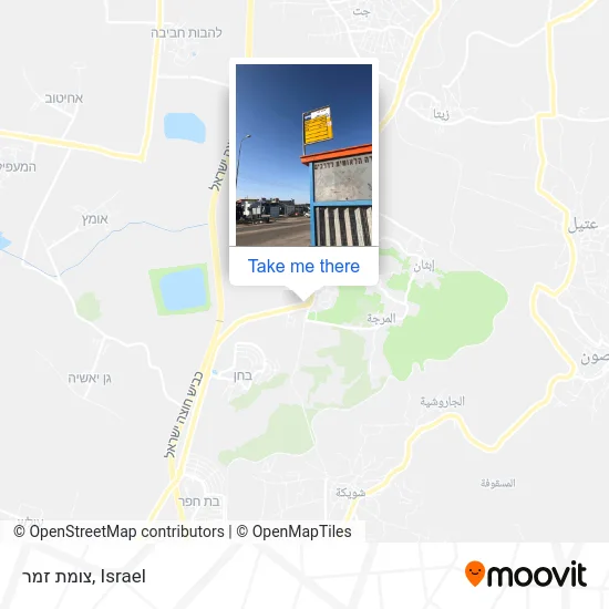 Карта צומת זמר