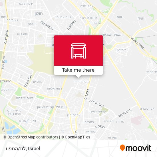 לוז/התפוז map