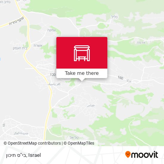 בי''ס תיכון map