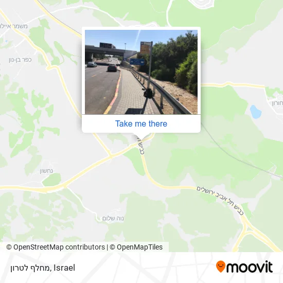 Карта מחלף לטרון